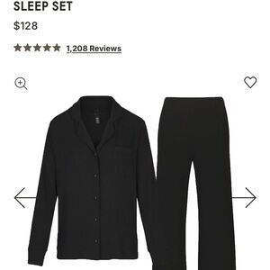 SKIMS Black Pajama Set